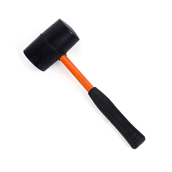 Rubber Mallet with fiberglass handle