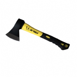 Splitting axe with fiberglass handle rubber coated, Drop forge steel, for Outdoor, Chopping, Firefighting, Garden, Logging