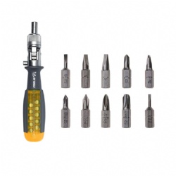 11 in 1 Ratchet Screwdriver, 180 degree rotation, Multi function repair tools