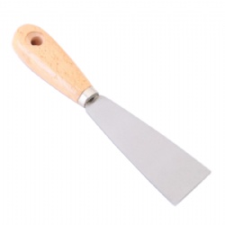 Putty knife, scraper with wood handle, Flexible blade, plastering tools