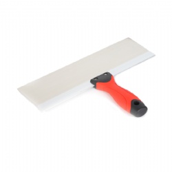 Spatula Putty knife with dual color plastic handle, scraper for plastering and construction work, Mirror polish Flexible blade