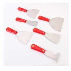 Putty knife, spatula scraper with plastic handle, Flexible blade, plastering tools