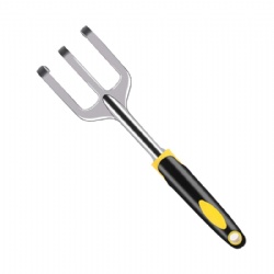 Garden Rake made of Aluminium Alloy material, Flower Tools, Solid and Anti-rust With Soft Rubberized Non-Slip Ergonomic Grip