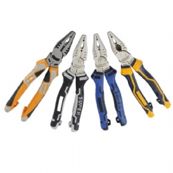 Multifunctional Linesman Pliers Electricians Manual Tool Wire Stripping Crimper Cutter