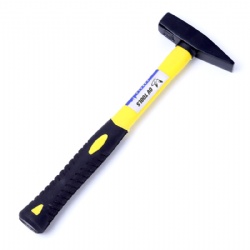 Professional German type machinist hammer, with fiberglass plastic coated handle