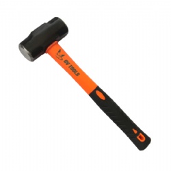 Sledge hammer made of Carbon steel drop forged, with fiberglass handle